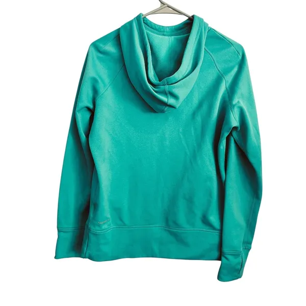 Nike Therma-FIT Women's Teal Green Fleece Pullover Hoodie - Size Medium - Image 3
