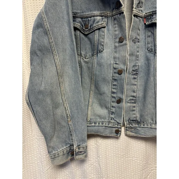Levi's 70507 Light Wash Denim Trucker Jean Jacket Classic 90s 100% Cotton Medium - Image 2