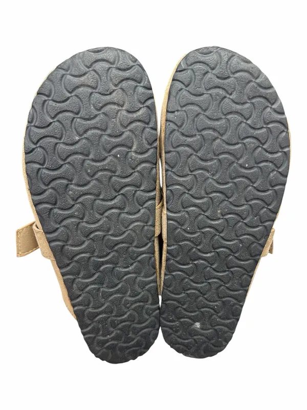 Lulus Pereta Taupe Suede Slip-On Clogs with Buckle - Image 5