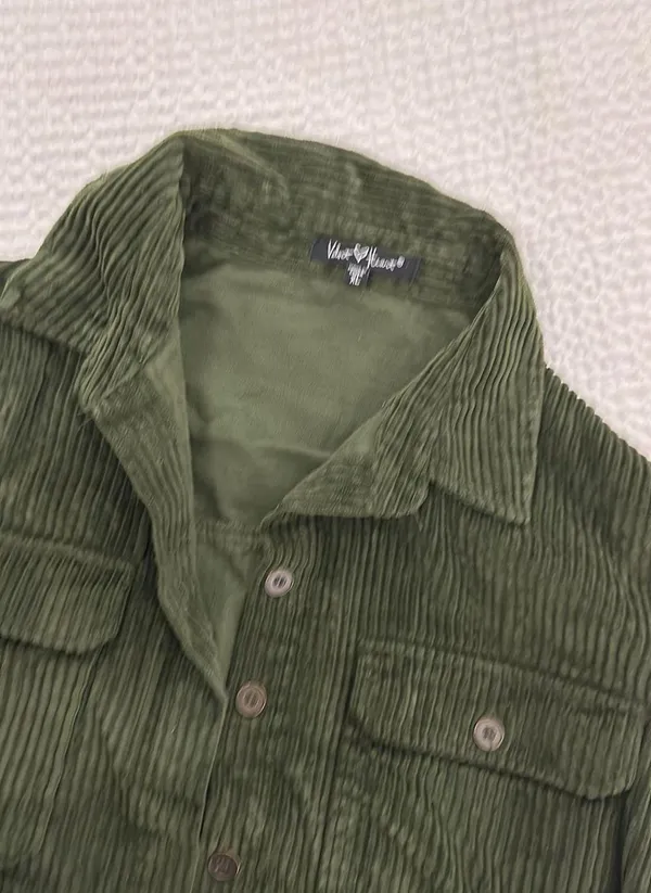 Velvet Heart Army Green Corduroy Jacket - Image 10