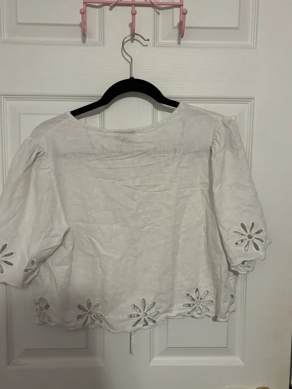 linen top Tan Size M - Image 3