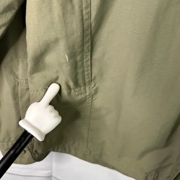 Columbia Women GRT Medium Olive Green Long Sleeve Button-Up Shirt Fishing Hiking - Image 8