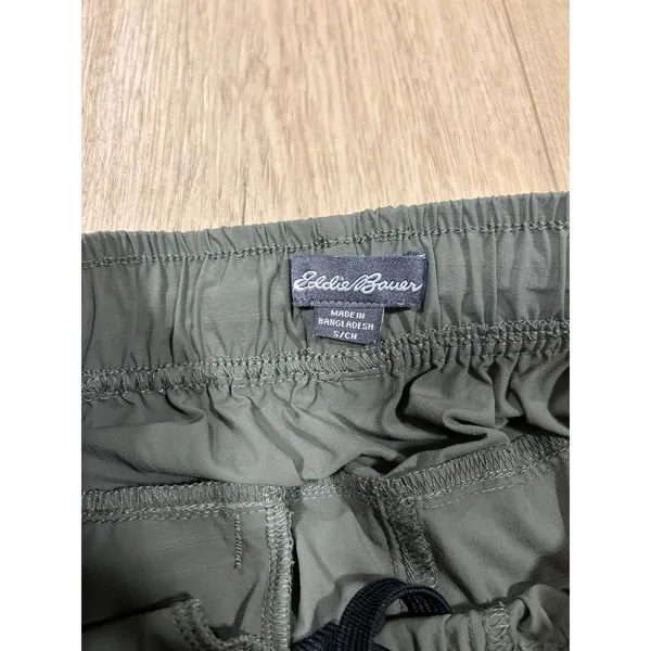 Eddie Bauer Womens Sage Green Ripstop‎ Nylon Stretch Jogger Pants EB005943 Small - Image 3