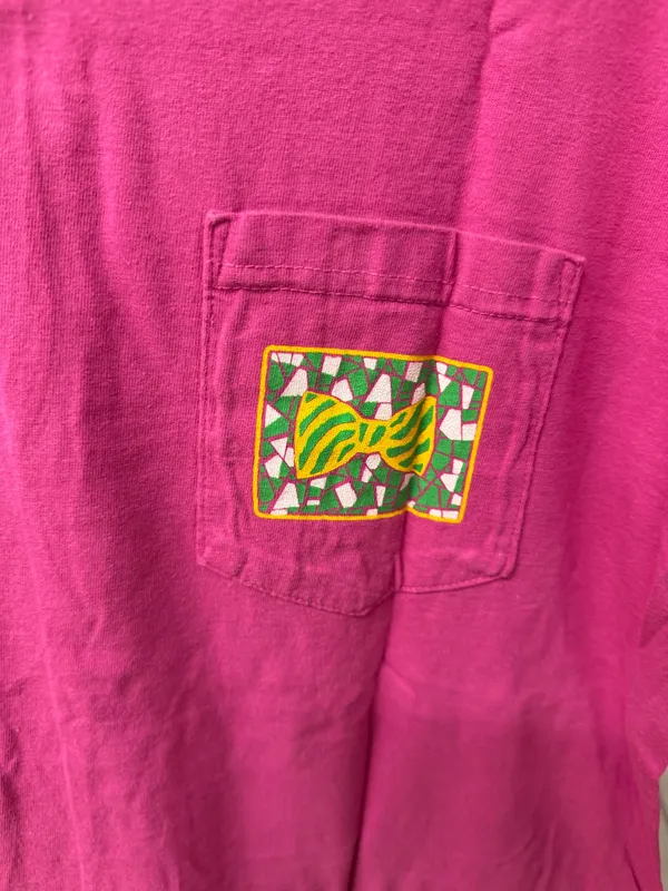 The Fraternity Collection Magenta Pocket Tee  - Image 2