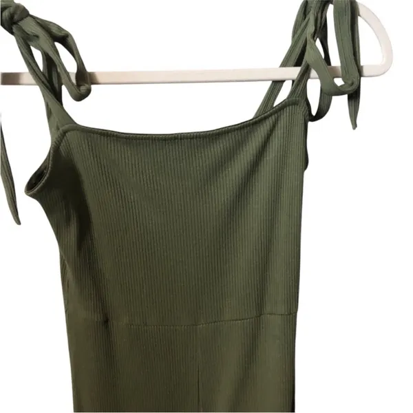 Urban Outfitters Green Ribbed Bow Knot Women’s Jumpsuit Romper Size Small NWOT - Image 5