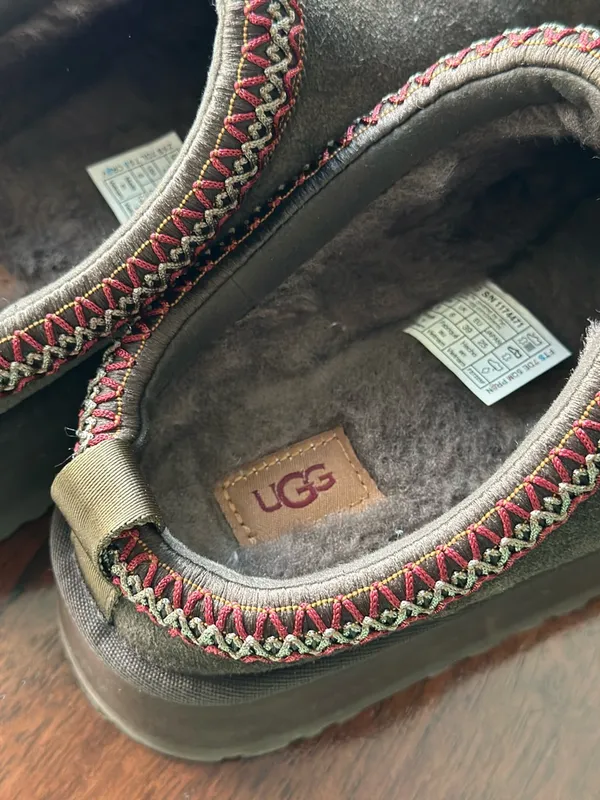 UGG® Tazz II Platform Slippers Dusted Cocoa Brown Shoes - Image 5