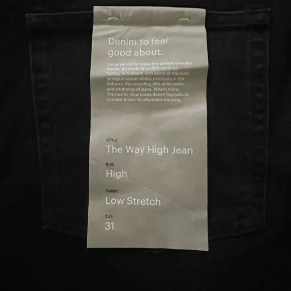 NEW Everlane The Way High Jean in Coal Size 31 - Image 5