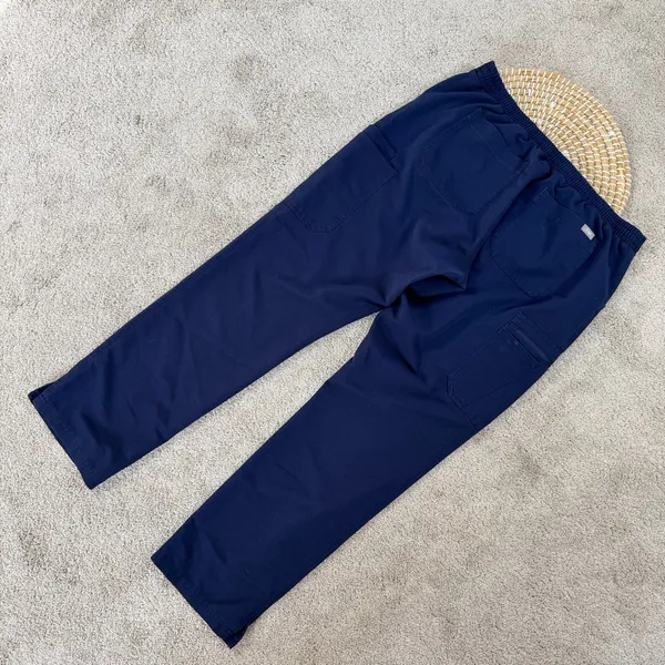 Figs Women’s High Waisted Yola Skinny Scrub Pants Pull On in Navy L - Image 5
