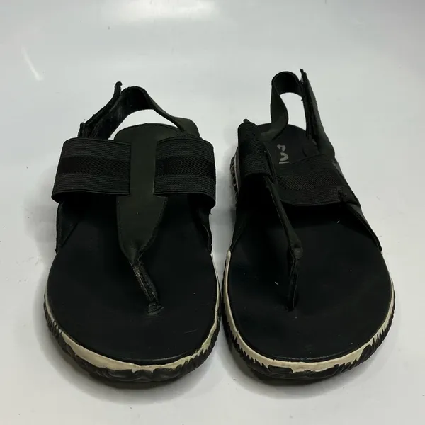 Sorel out‎ and about plus sling back thongs black & cream size 8.5 - Image 3