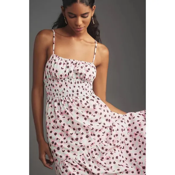 NEW Anthropologie Hutch‎ Sleeveless Square-Neck A-Line Maxi Dress Sz L in purple - Image 2