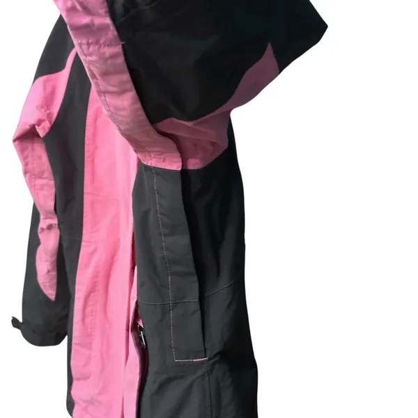 The North Face Womens Pink HyVent snow‎ Ski Jacket Hooded Waterproof 3in1 Large - Image 5