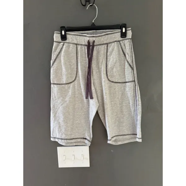 Joe Boxer Womens Pajama Set Heather Gray Henley Tank and Shorts Size S - Image 3