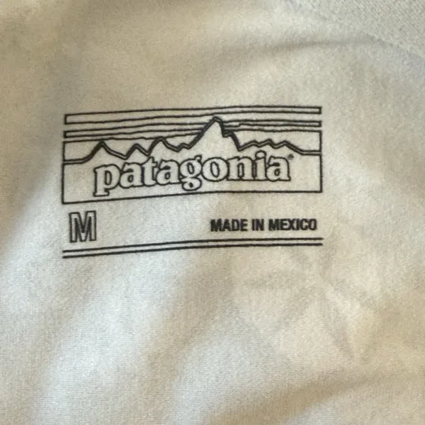 Patagonia Womens‎ Floral Athletic Dress Medium Gray Black White Neutral Outdoor - Image 5