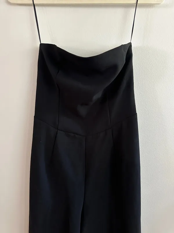 Abercrombie & Fitch Premium Crepe Jumpsuit Black - Image 5