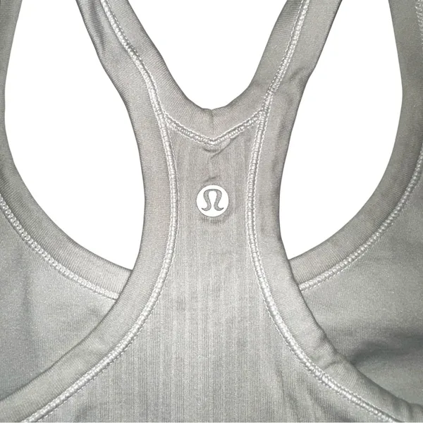 Lululemon Ebb To Street II Gray Racerback Tank Top 6 - Image 5
