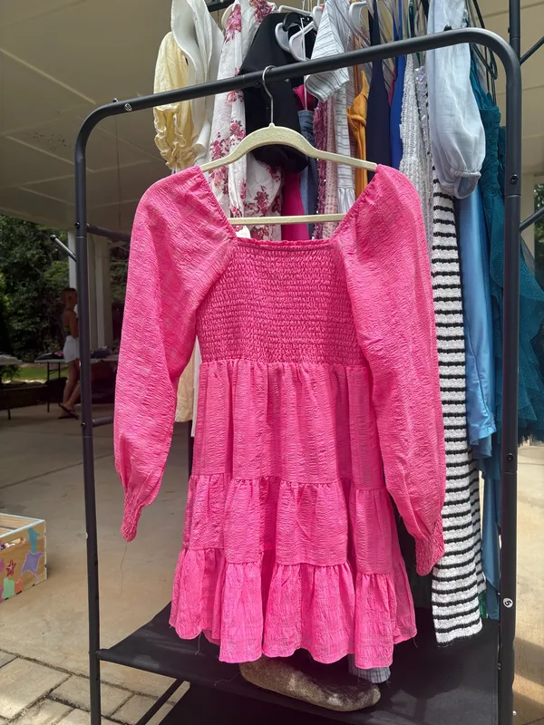 Urban Outfitters UO River Smock Long Sleeve Mini Dress - Image 3