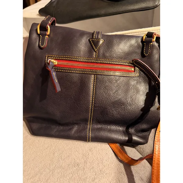 Dooney & Bourke Women Crossbody Bag Small Black Leather Toggle Flap Adjustable - Image 7