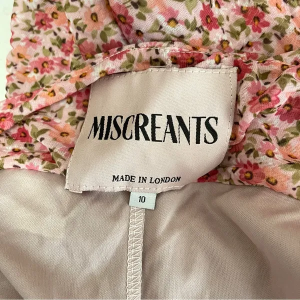 🌟SALE🌟MISCREANTS‎ x REVOLVE Cupid Ruched Mini Dress in Dusty Rose Ditsy Floral - Image 8