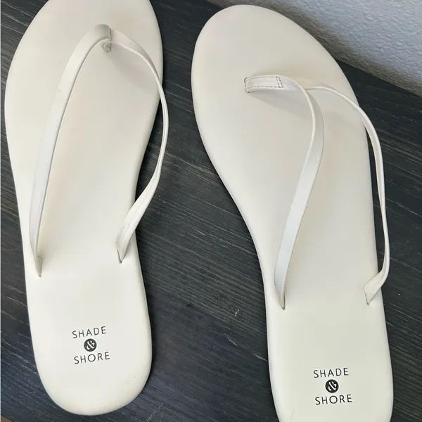 Sandals Shade & Shore White Minimalist Slide Sandals 11 - Image 2