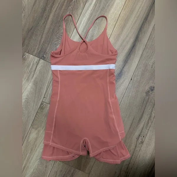 Coral Pink Strappy Athletic Dress Size Medium - Image 7