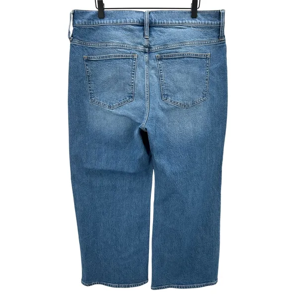 J Crew 96 Slim Cropped Ankle Leg Button‎ Fly Denim Jeans Medium Wash Size 33 - Image 3