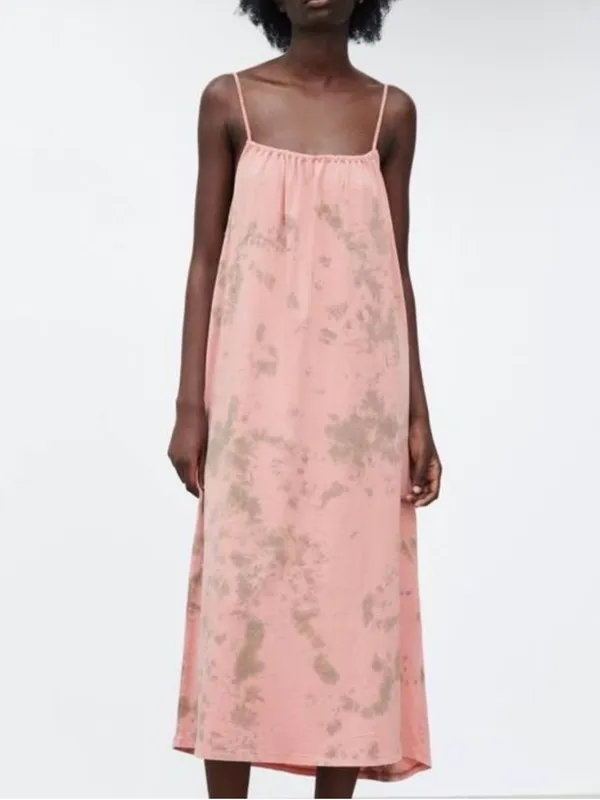Zara Cotton Tie Dye Maxi Dress - Image 2