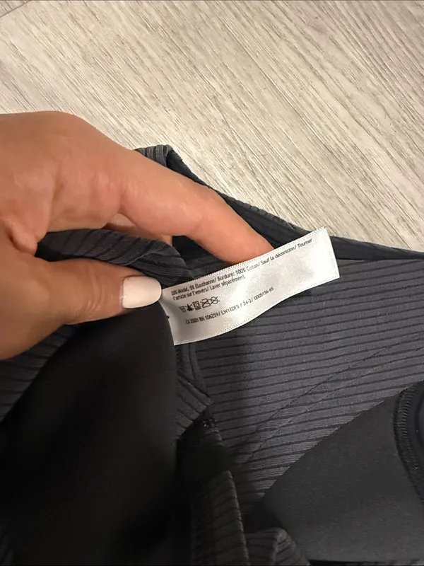 Lululemon Ribbed Softstreme Cropped Tank Top washed Black 6 - Image 10