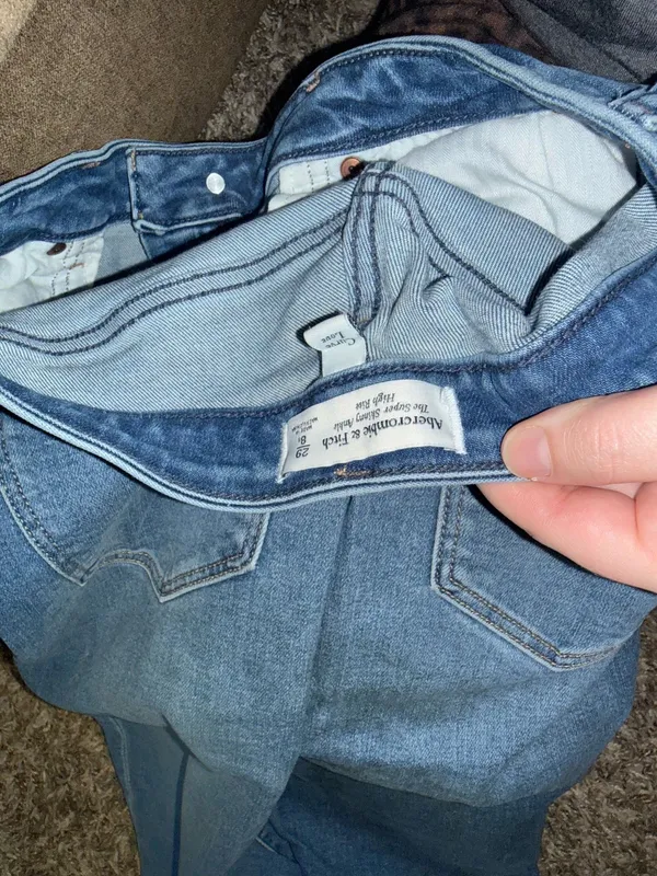 A&F Abercrombie High Rise Curve Love Skinny Jeans - Image 4
