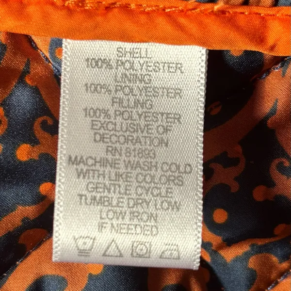 C. Wonder Quilted Barn Jacket size Medium Orange - Image 7