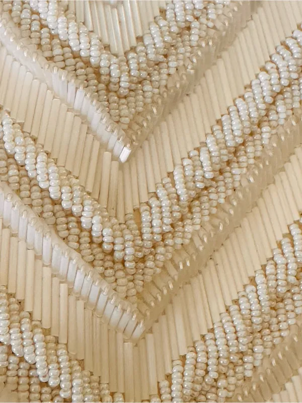 Vintage 1950s mid-century beaded evening purse - Image 9