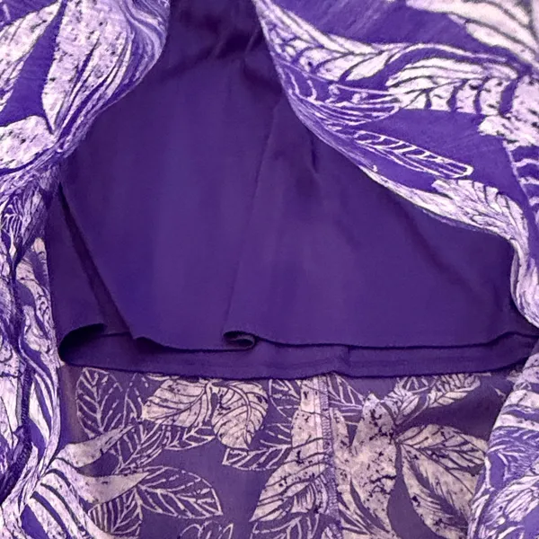 Sabine Purple Neck Strap Printed Maxi Floral Dress Size Small - C11-054 - Image 5