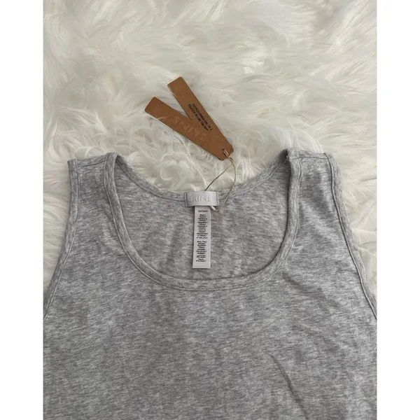 Skims Boyfriend Long Tank Light Heather Grey Size 4X - Image 5