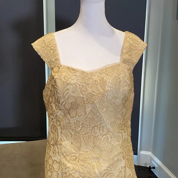 Women’s Mother of the Bride Dress Corset Back & Chiffon Jacket Size XL - Image 8