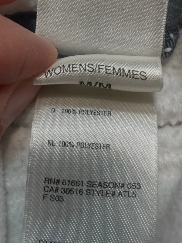 The North Face Tka Micro Women Sz M Fleece Pullover Mock Neck White Gray - Image 3