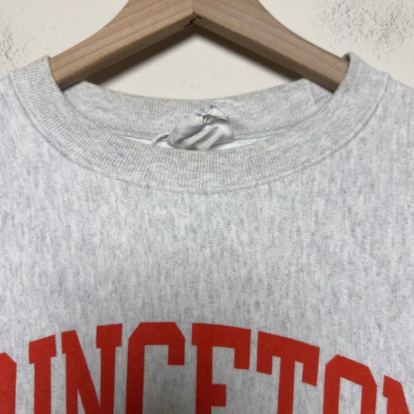 Champion Unisex‎ Cotton Sweatshirt Large Gray Princeton Reverse Weave Crewneck - Image 2