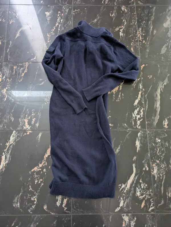 LRL Lauren Jeans Co. Ralph Lauren Navy Sweater Dress Size Small - Image 4