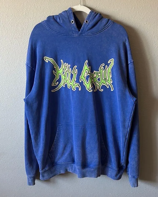 Kill Crew blue and green lux wolf hoodie - Image 2