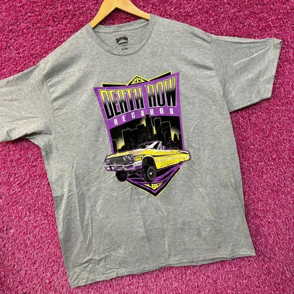 Death Row Records 213 LBC Skyline Low Rider Hip Hop Tee XL - Image 3