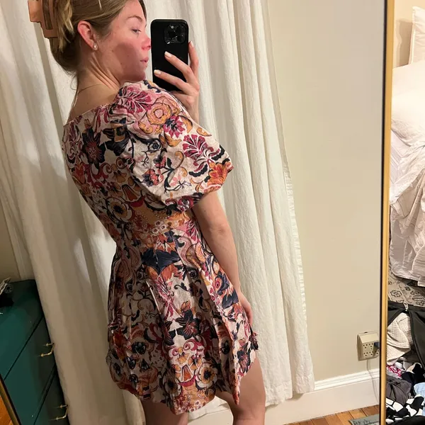 House of Harlow 1960 Floral Cutout Mini Dress - Image 3