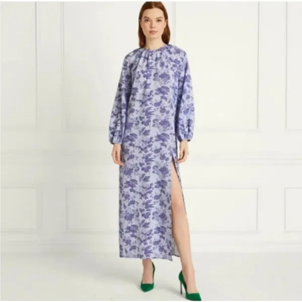 Hill House The Simone Dress Lilac floral Sz XXL - Image 2