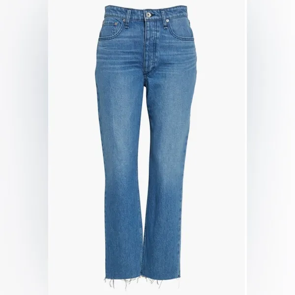Rag & Bone Nina High Rise Ankle Cigarette Jeans Women's Size‎ 23 Poppy NWT - Image 5