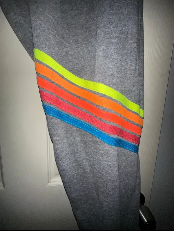 Aviator Nation Chevron 5 Stripe Joggers Sweatpants size XL - Image 4