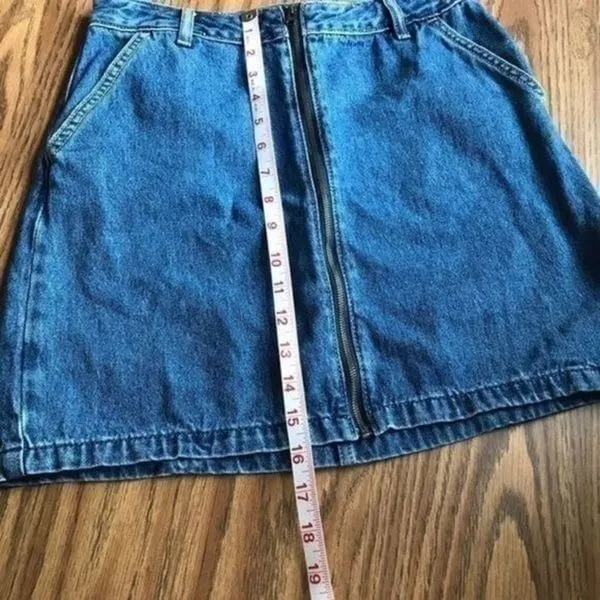 Hollister Ultra High Rise Denim Junior Size Jean Skirt - Image 7