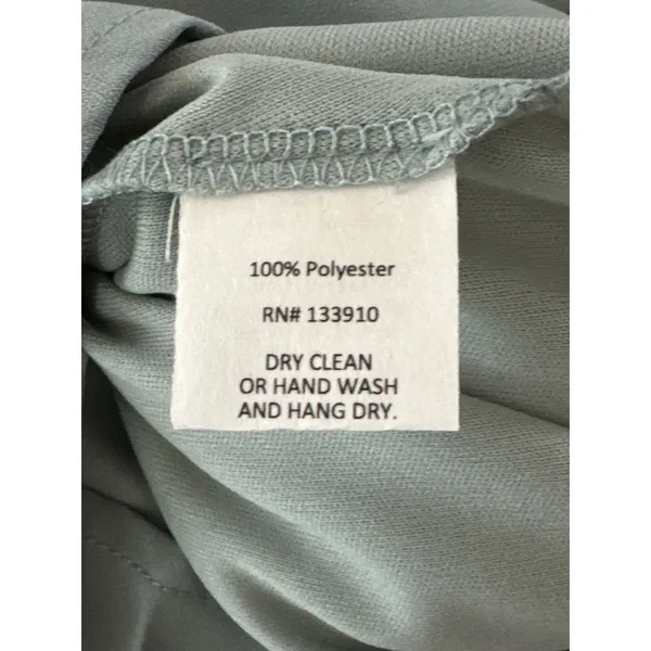 Show Me Your Mumu Jenn‎ Maxi Dress in Silver Sage Crisp Blue V Neck| XXS | NWT - Image 12