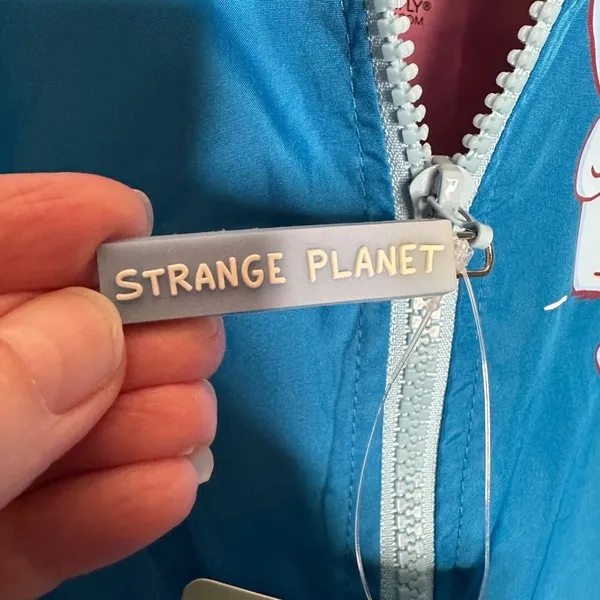 NWT Strange Planet bomber Jacket Windbreaker Sz‎ M Blue Size M - Image 6