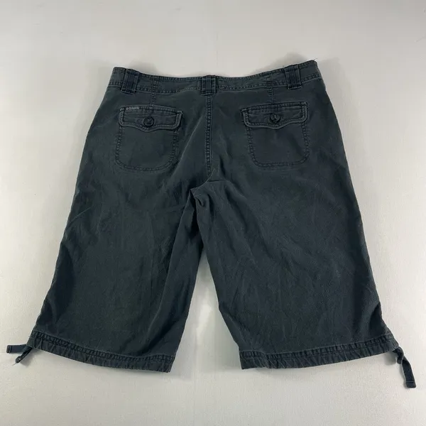 Columbia‎ Capri Pants Womens 12 Black 13" Inseam Hiking Shorts Cotton Ladies - Image 5