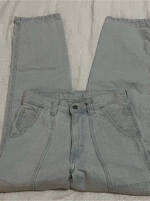 Levi's Women's Wide-Leg Carpenter Jeans Sz 25x31 Light Wash - Image 8