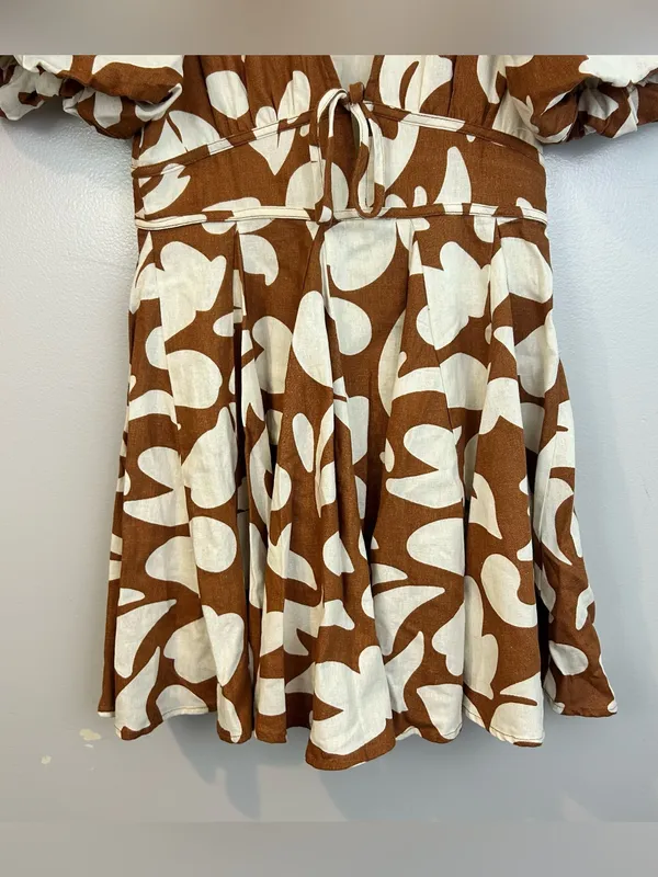 House of Harlow Puff Sleeve Linen Blend - Image 10