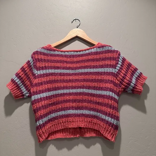 Princess Polly Colorful Short Sleeve Compassion‎ Knit Cardigan Size XS/S - Image 3