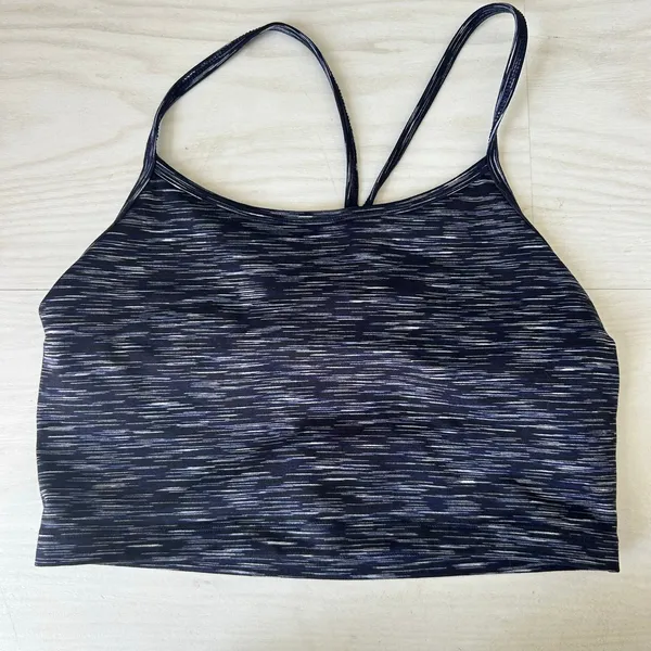 Offline by Aerie Space Dye Navy Tank Sports Bra Size Medium - Image 3